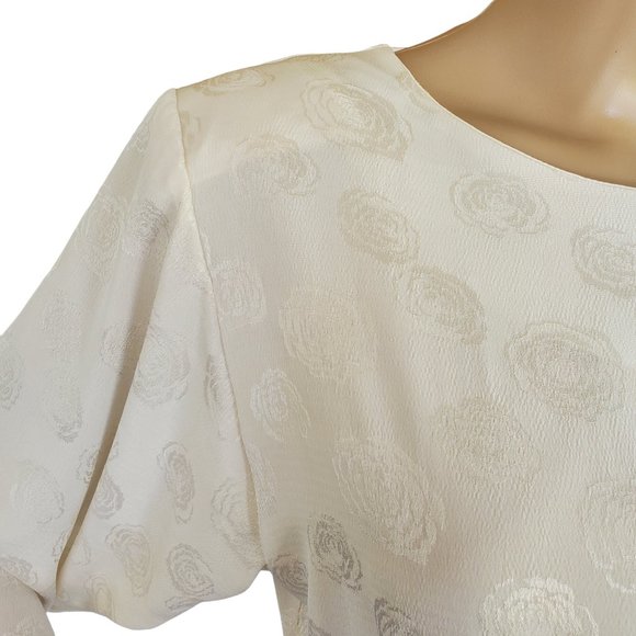 Vintage Charlee Allison Career Secretary Dress Women's M Pockets Shoulder Pads - Picture 7 of 12